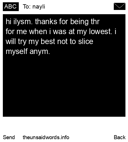 unsent message to nayli