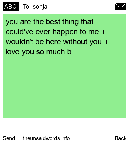 unsent message to sonja
