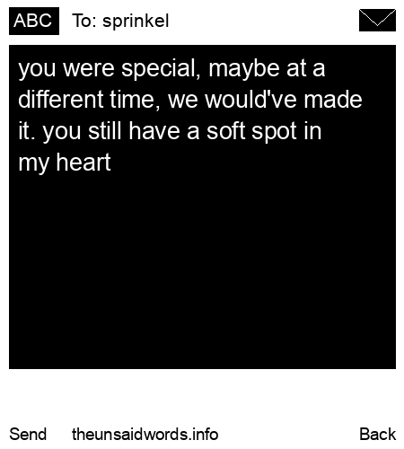 unsent message to sprinkel