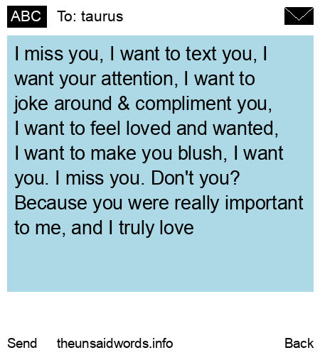 unsent message to taurus
