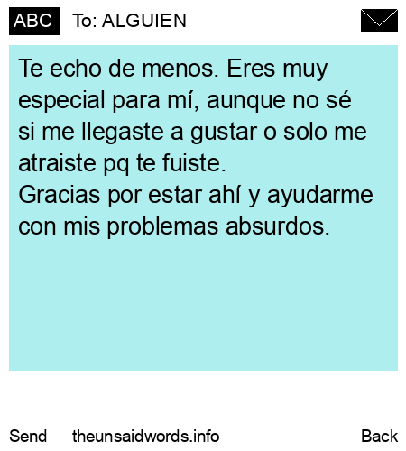 unsent message to ALGUIEN
