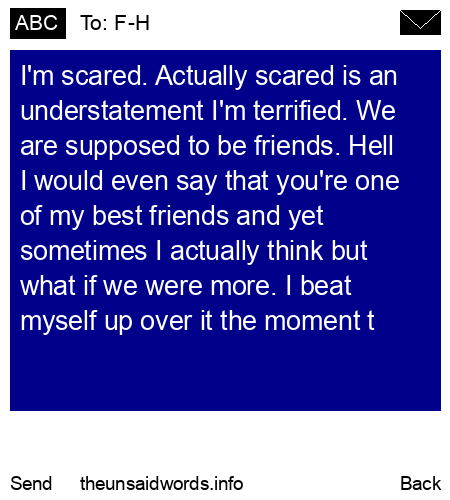unsent message to F-H