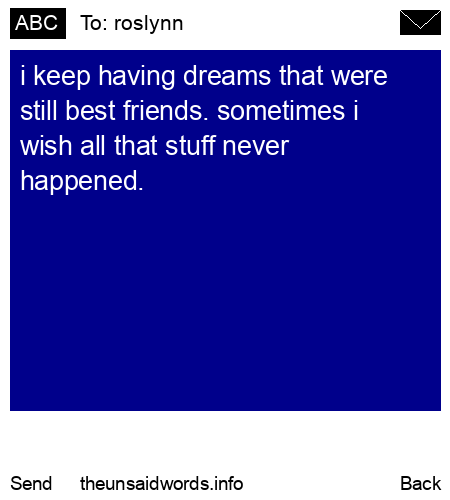 unsent message to roslynn