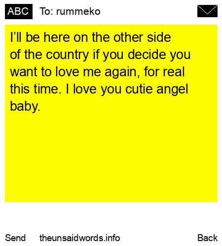 unsent message to rummeko
