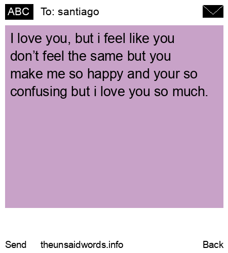 unsent message to santiago