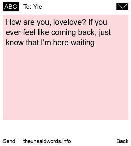 unsent message to Yle