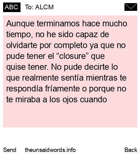 unsent message to ALCM
