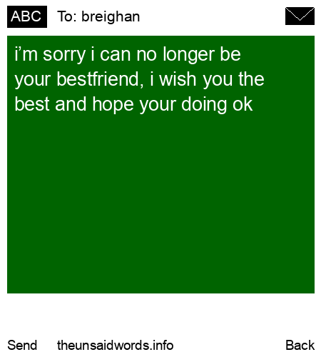 unsent message to breighan