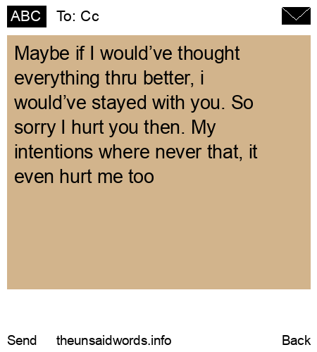 unsent message to Cc