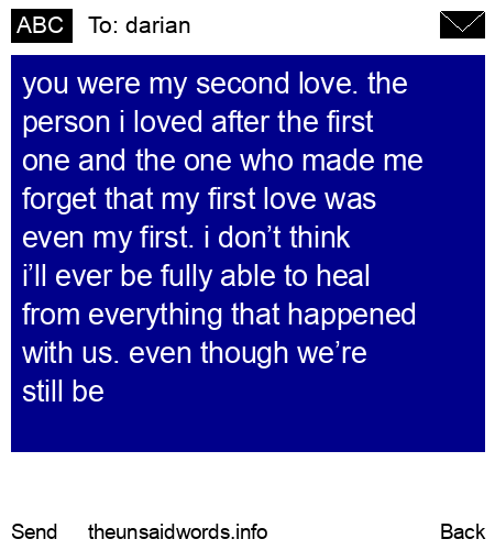 unsent message to darian