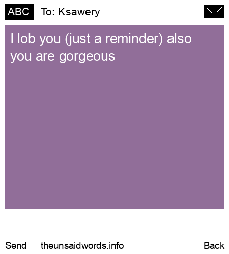 unsent message to Ksawery