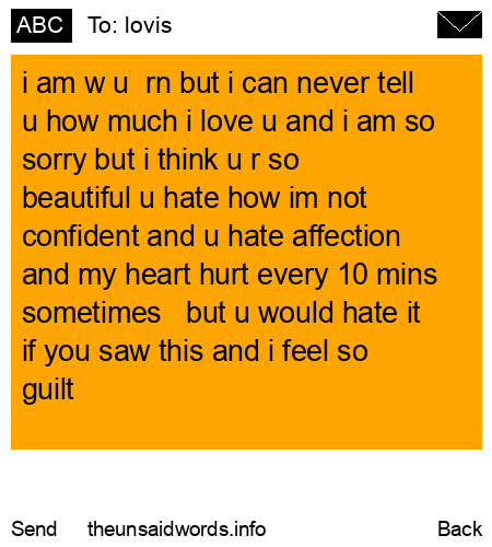 unsent message to lovis
