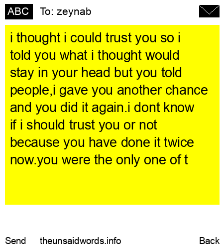 unsent message to zeynab