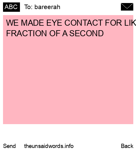 unsent message to bareerah