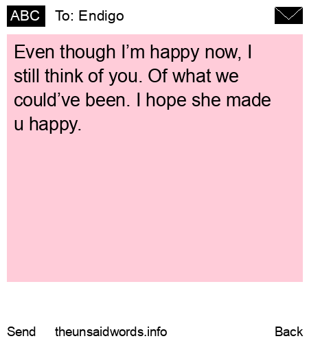 unsent message to Endigo
