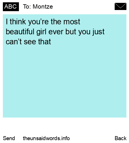 unsent message to Montze