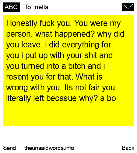 unsent message to nella