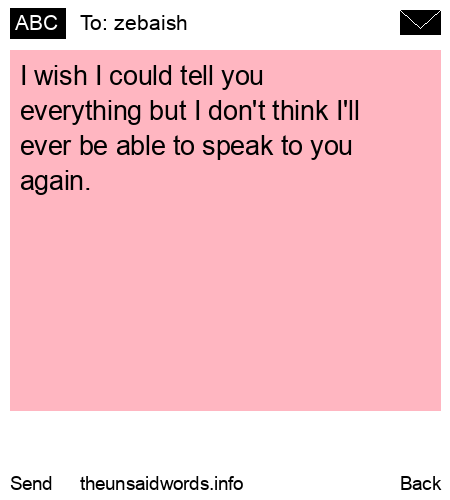 unsent message to zebaish