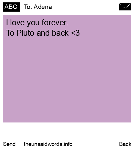 unsent message to Adena