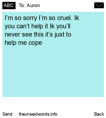 unsent message to Auron