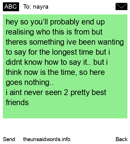 unsent message to nayra