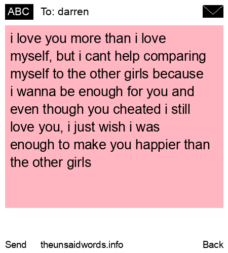 unsent message to darren