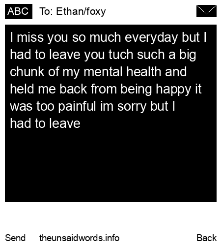 unsent message to Ethan/foxy