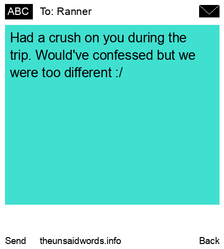 unsent message to Ranner