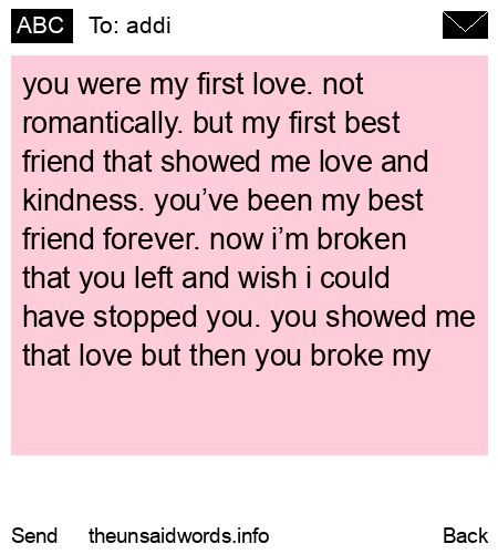 unsent message to addi