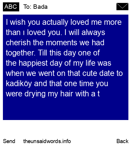 unsent message to Bada