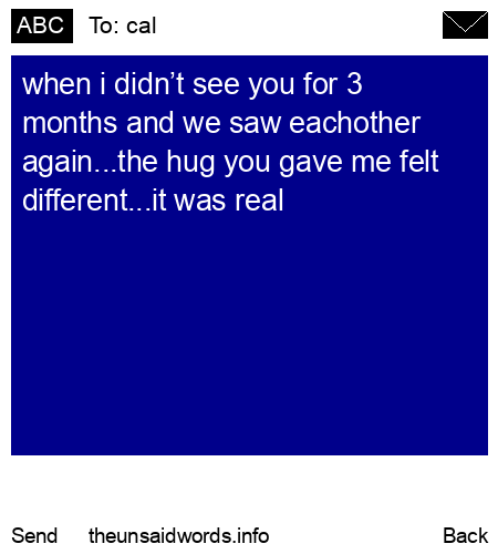 unsent message to cal