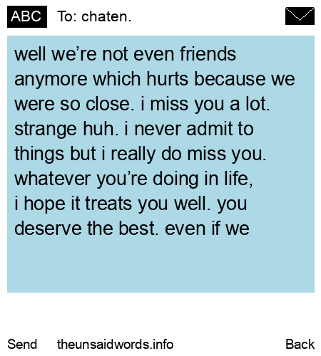 unsent message to chaten.