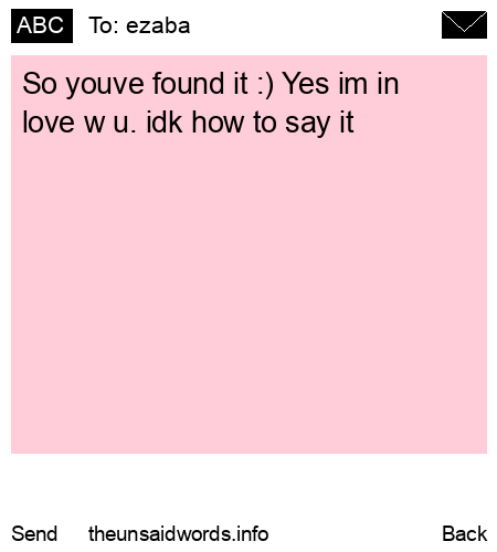 unsent message to ezaba