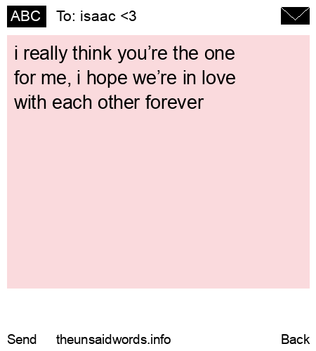 unsent message to isaac <3
