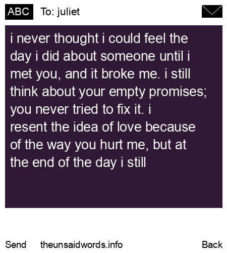 unsent message to juliet