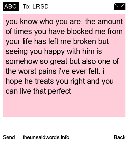 unsent message to LRSD
