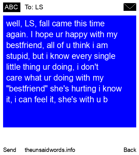unsent message to LS