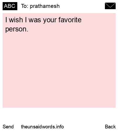 unsent message to prathamesh 