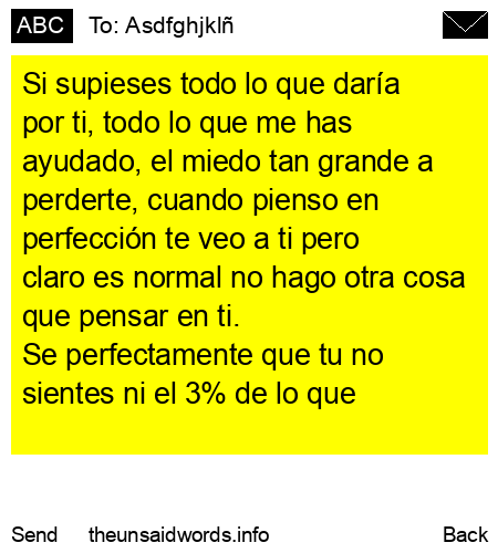 unsent message to Asdfghjklñ