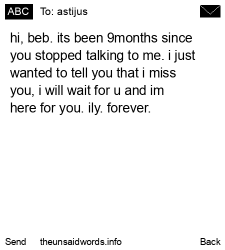 unsent message to astijus