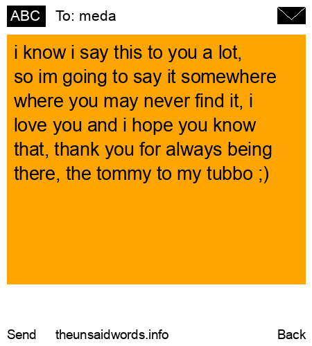 unsent message to meda