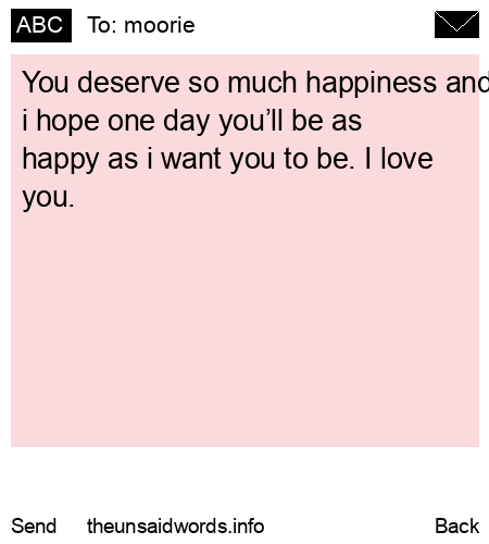 unsent message to moorie