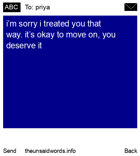 unsent message to priya