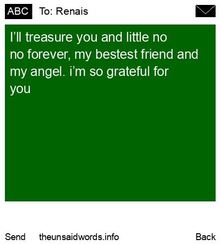unsent message to Renais