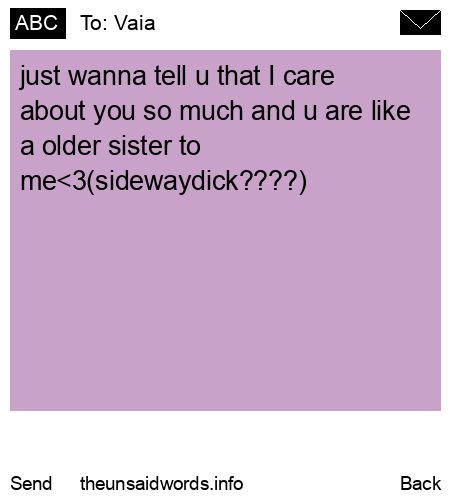 unsent message to Vaia