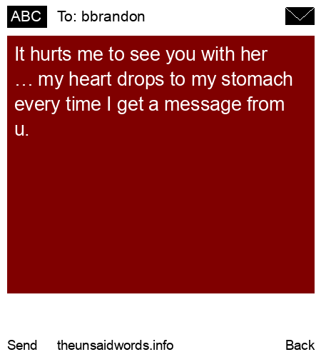 unsent message to bbrandon