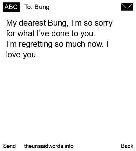 unsent message to Bung 