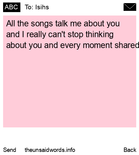 unsent message to Isihs