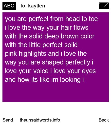 unsent message to kaytlen