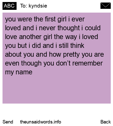 unsent message to kyndsie